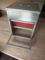 Gegalvaniseerde trapbak - voerautomaat, Dieren en Toebehoren, Pluimvee | Toebehoren, Ophalen of Verzenden, Zo goed als nieuw, Drinken en Voederen