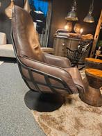 Draai fauteuil Jurgen leer bruin industrieel opruiming, Huis en Inrichting, Fauteuils, Ophalen of Verzenden, Nieuw, Leer, 50 tot 75 cm