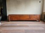 Teakhouten TV Kast / Dressoir - 3 Vakken, Ophalen, Gebruikt, Teakhout, 200 cm of meer