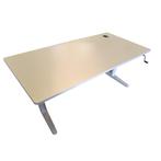 Vitra Slingerbureau Wit B180xD90, Huis en Inrichting, Bureaus, Ophalen of Verzenden, In hoogte verstelbaar, Gebruikt, Bureau