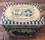 Antiek blik : “De Zeeuwtjes “ Middelburg boterbabbelaars, Verzamelen, Blikken, Overige merken, Gebruikt, Overige, Ophalen of Verzenden