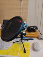 Blue Snowball Microfoon met Pop Filter - Gebruikt, Muziek en Instrumenten, Microfoons, Ophalen, Gebruikt, Studiomicrofoon