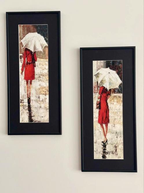 Diptych painting, Huis en Inrichting, Woonaccessoires | Schilderijen, Tekeningen en Foto's, Ophalen of Verzenden