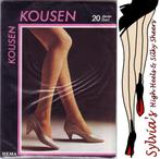 3 paar Hema vintage zwarte mousse 20 den. nylons maat 8½-9½, Overige typen, Verzenden, Zwart, Maat 35 t/m 38
