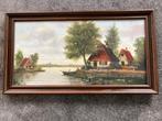 Schilderij van de landschapsschilder Hofland., Antiek en Kunst, Ophalen