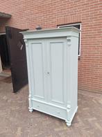Prachtige Antieke Grenen Brocante Kast in de Matte Verf, Ophalen