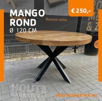 Mango tafel compleet 120cm beschikbaar voor biedingen