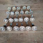 23 messing kastknopjes keuken, Ophalen of Verzenden, Gebruikt, Koper of Messing, Klink of Kruk