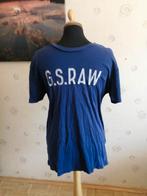 Gstar raw t-shirt donkerblauw Maat XL, Gedragen, Blauw, Ophalen of Verzenden, Maat 56/58 (XL)