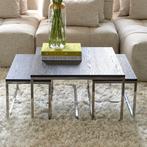 Riviera maison salontafel 3 delig, Huis en Inrichting, Tafels | Salontafels, Ophalen, 50 tot 100 cm, Vierkant, Metaal