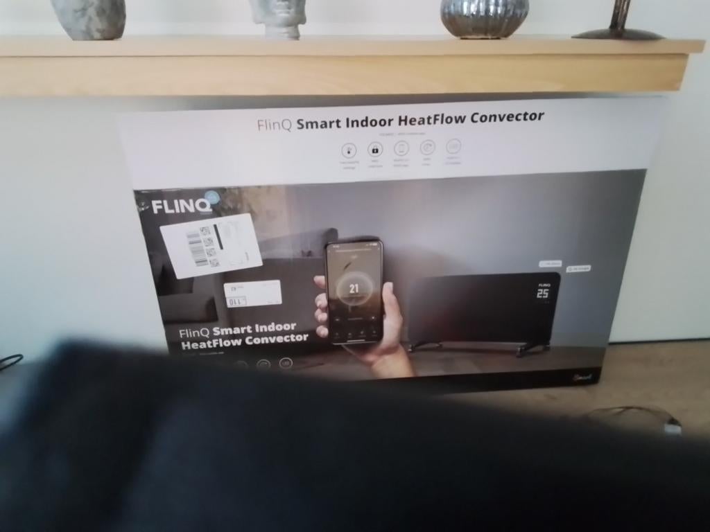 FlinQ Smart Indoor HeatFlow Convector - Nieuwstaat, Huis en Inrichting, Kachels, Ophalen of Verzenden, Zo goed als nieuw, Elektrisch