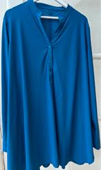 Plusbasics mao shirt lange mouwen mt 52 travelstof blauw, Ophalen of Verzenden, Zo goed als nieuw, Blauw, Shirt of Top