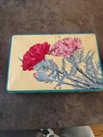 Vintage chocoladeblik Jacques met anjers, Verzamelen, Blikken, Ophalen of Verzenden