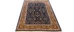 Handgeknoopt Turks Hereke wol tapijt 195x137/Perzisch tapijt, 100 tot 150 cm, Blauw, Www.simatapijten.nl, Nieuw