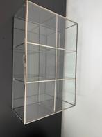 Glazen displaybox / sieradendoos – 6 vakken Pols Potte, Ophalen, Zo goed als nieuw, Rechthoekig, Glas