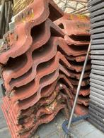 11 Sneldekkers kantpannen - Rood, Doe-het-zelf en Verbouw, Dakpannen en Dakbedekking, Ophalen, Gebruikt, Steen of Klei, 15 m² of meer