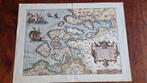 Oude Landkaart Zeeland & Brabant, Gelezen, Ophalen of Verzenden, Landkaart, 1800 tot 2000