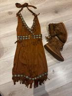 Carnaval Indianen Jurkje met Schoenen, Ophalen of Verzenden, Zo goed als nieuw, Maat 36 (S), Carnaval
