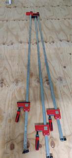 4x Bessey Lijmtangen 2,50m, Doe-het-zelf en Verbouw, Gereedschap | Handgereedschap, Ophalen, Gebruikt
