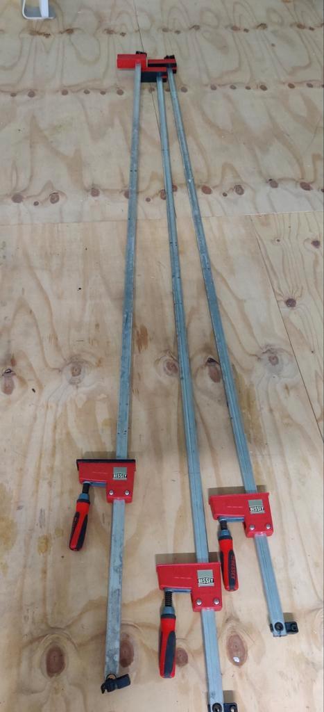 4x Bessey Lijmtangen 2,50m, Doe-het-zelf en Verbouw, Gereedschap | Handgereedschap, Gebruikt, Ophalen