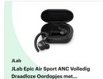 JLab Epic Air Sport ANC - Draadloze Oordopjes, Zo goed als nieuw, Over oor (circumaural), Draadloos, Ophalen