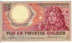 Bankbiljet Nederland 25 gulden 10 april1955, Postzegels en Munten, Ophalen of Verzenden, 25 gulden, Los biljet