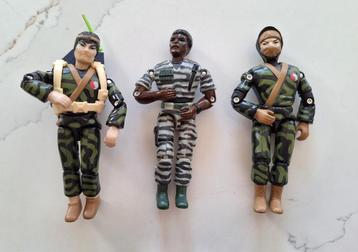Vintage G.I. Joe The Corps Actiefiguren - Lanard -3 stuks - beschikbaar voor biedingen