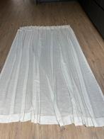 Grofgeweven roomwitte vitrage, Ophalen, Gebruikt, 100 tot 150 cm, 200 cm of meer