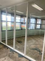 Glazen wanden 75 x 270 cm witte omlijsting nu in €199,-, Doe-het-zelf en Verbouw, Glas en Ramen, Minder dan 80 cm, Niet ingevuld