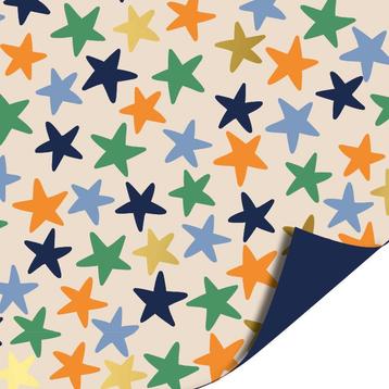 Cadeaupapier sterren - 3m x 30cm beschikbaar voor biedingen