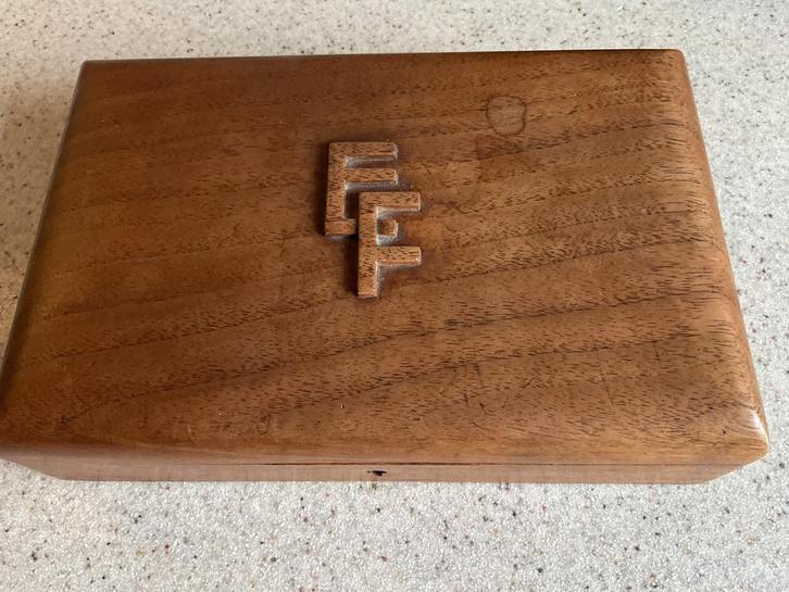 Vintage Houten Kistje met Slot, Antiek en Kunst, Antiek | Overige Antiek, Ophalen of Verzenden