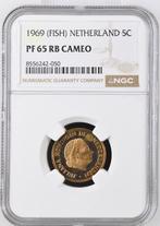5 cent 1969-Vis NGC Proof 65 RB CAM (€ 400), Verzenden, Koningin Juliana, 5 cent, Losse munt
