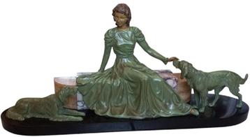 Jacques Limousin beeld. art-deco dame beschikbaar voor biedingen