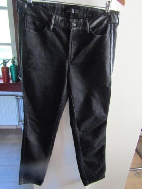 F1128 CAMBIO mt 40 jeans zwart imitatieleer stretch Piper, Kleding | Dames, Broeken en Pantalons, Zo goed als nieuw, Maat 38/40 (M)