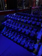 Set dumbells - op 4 rekken, Ophalen, Gebruikt, Rug, Dumbbell
