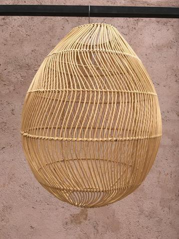 XXL rotan hanglamp Lamp van natuurlijk rotan  beschikbaar voor biedingen