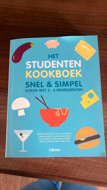 Het studentenkookboek zo goed als nieuw beschikbaar voor biedingen