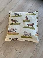 Sit & Joy (zit)Kussen -  met hoes in paardenprint, Ophalen of Verzenden, Zo goed als nieuw, Wit, Vierkant