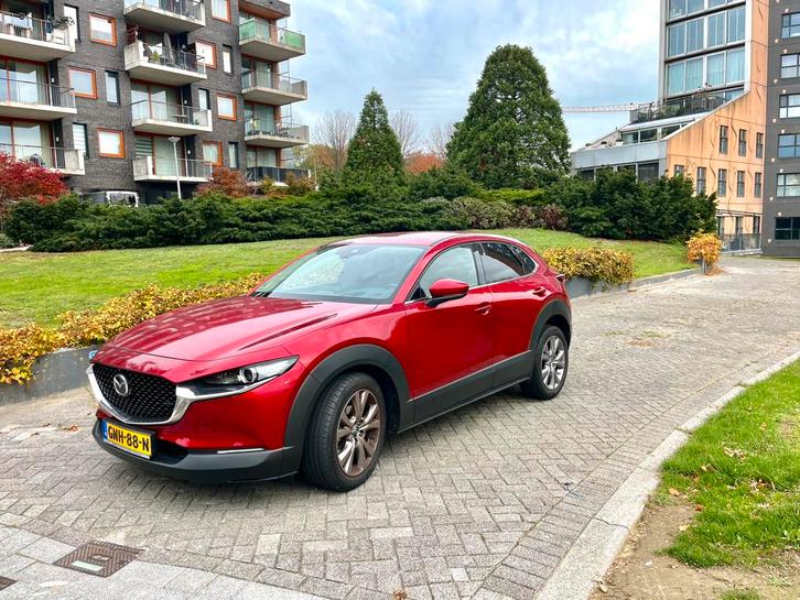 Mazda CX-30 Skyactiv-g 122pk 2019 Rood, Auto's, Mazda, Particulier, CX-30, 360° camera, ABS, Achteruitrijcamera, Adaptieve lichten