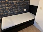 IKEA Malm Bed 1 Persoons Zwartbruin, Huis en Inrichting, Slaapkamer | Bedden, Eenpersoons, Zwart, Ophalen of Verzenden, Zo goed als nieuw
