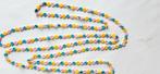 Antieke bloemetjes kinderketting van ienie mini kraaltjes., Ophalen of Verzenden, Overige materialen, Ketting