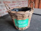 rieten kerst mand, Diversen, Ophalen of Verzenden, Gebruikt