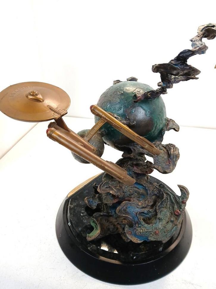 Star trek sculptuur gesigneerd Matt Jeffries, Antiek en Kunst, Antiek | Koper en Brons, Verzenden