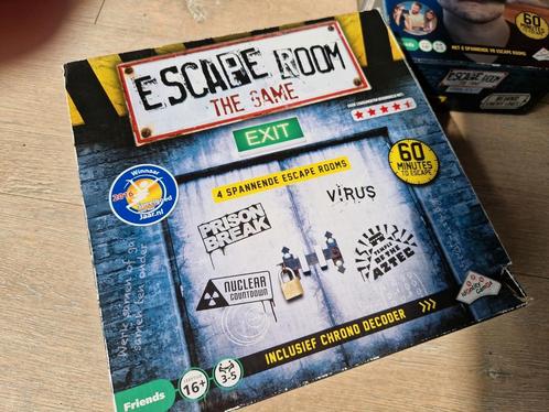 Escaperoom the game en nog verschillende escaperooms, Hobby en Vrije tijd, Gezelschapsspellen | Overige, Gebruikt, Ophalen of Verzenden