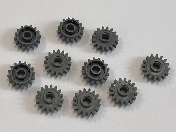 Partij 10x nieuwe donkergrijze Lego Technic tandwielen, Kinderen en Baby's, Speelgoed | Duplo en Lego, Nieuw, Lego, Losse stenen