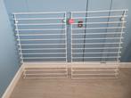 Metalen wandrek wit 2 stuks, Ophalen, Zo goed als nieuw