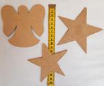 MDF engeltje en 2 sterren, Verzenden, Doorn, Nieuw, Ck