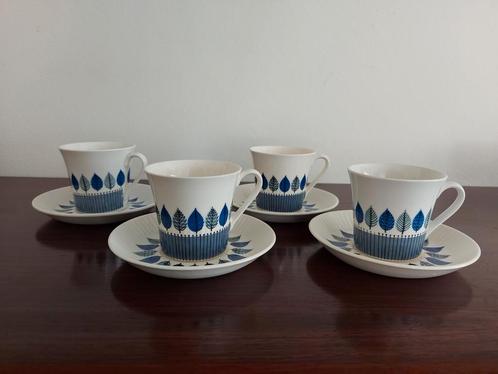 4 Cadiz kop en schotels Figgjo Flint Noorwegen jaren 60, Antiek en Kunst, Antiek | Servies los, Ophalen of Verzenden
