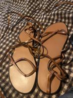 Cognac Sandalen Zara maat 40 ongedragen, Ophalen of Verzenden, Nieuw, Zwart, Sandalen of Muiltjes