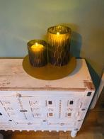Set decoratieve windlichten in luxe honingraat-design, Ophalen of Verzenden, Overige materialen, Minder dan 25 cm